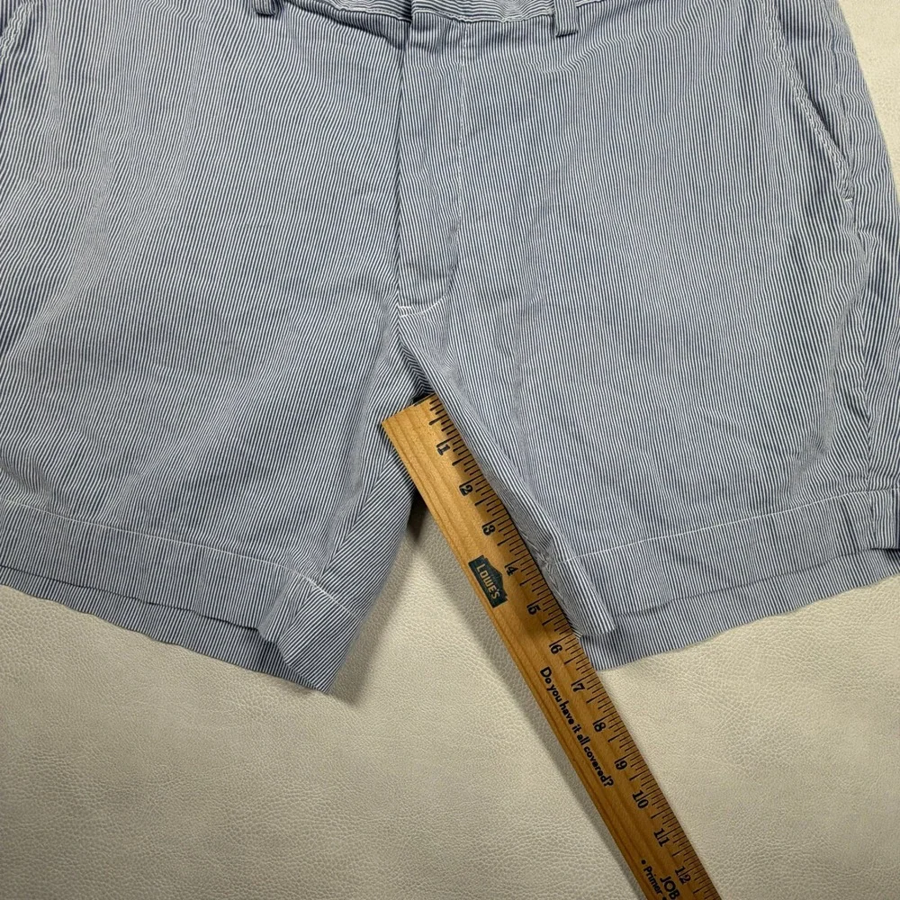 Polo Ralph Lauren‎ Mens Size 38 Blue White Pin Striped Classic Fit Shorts